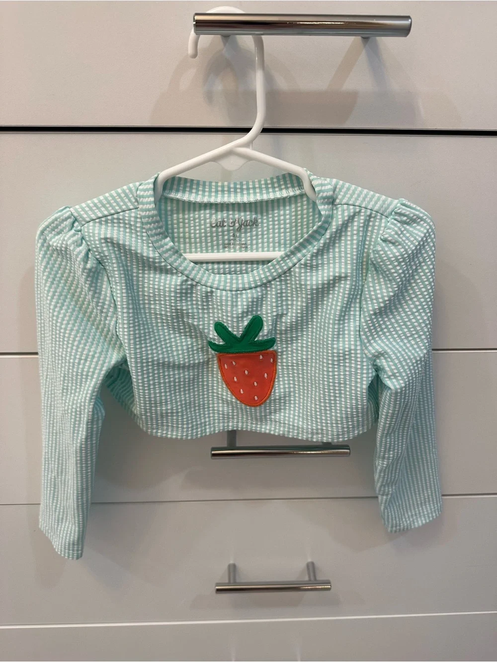 Cat & Jack Girls Strawberry Bathing Suit Size 5T